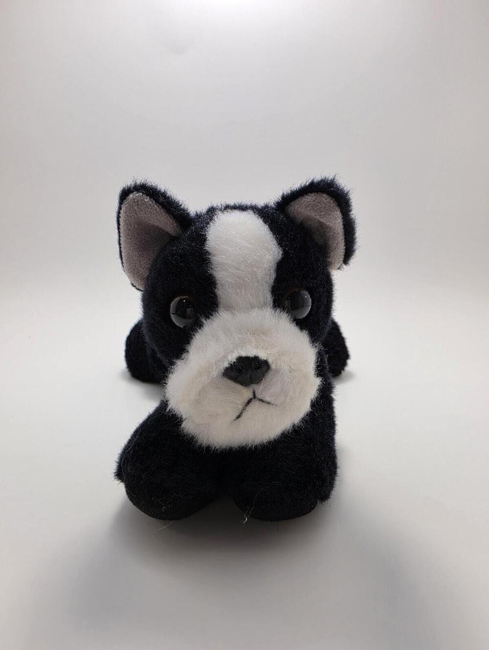 Aurora Black and White Boston Terrier Dog Plush (5 inch)